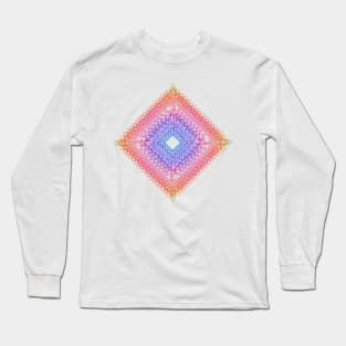 Colorful pattern of mandala art Long Sleeve T-Shirt